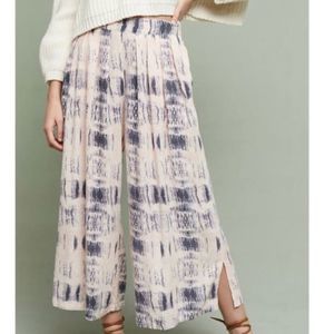 Anthropologie Elevensies Wide Leg Cropped Pants Size Medium